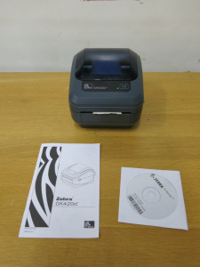 Zebra G Series Printer, Model GK420d. Comes with Instruction Manual & Disc.