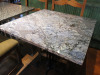 13 x Square Restaurant Tables with Solid Marble Tops & Heavy Single Pedestal Metal Base, Size H76 x W70 x D70c. - 22