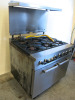 6 Ring Hob Gas Cooking Range, Size H90 x W90 xD77cm. - 2