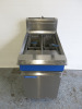 Blue Seal Twin Tank Twin Basket Free Standing Gas Fryer, Model GT46, S/N 1678278.