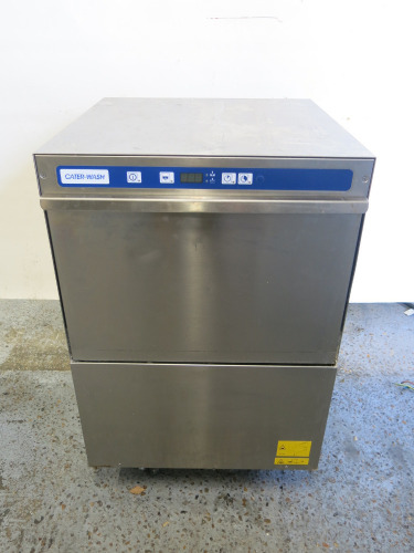 CaterWash Glass Washer, Model NUCA1GRUK, S/N 82210002, YOM 2018. Comes with 2 Trays.