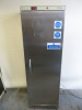 Tefcold Stainless Steel Single Door Upright Fridge, Model UR400S, Size H185 x W60 x D58cm.