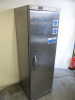 Tefcold Stainless Steel Single Door Upright Fridge, Model UR400S, Size H185 x W60 x D58cm. - 2