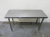 Stainless Steel Prep Table, Size H60 x W102 x D40cm.