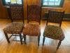 13 x Country Seat Wooden Framed Dining Chairs Upholstered in Assorted Designs. - 3