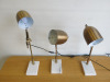 3 x Dar Lighting Table Lamps with Brass Effect Articulated Arms & Marble Effect Bases. - 8