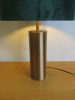 Dunelm Table Lamp with Brushed Brass Effect Base & Green Velvet Shade. - 4