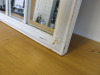 White Metal Framed Garden Mirror, Size H130 x W75cm. - 3