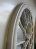 White Metal Framed Garden Mirror, Size H130 x W75cm. - 5