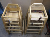 4 x Tablecraft Products Childrens Wooden High Chair. - 2