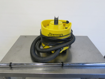 James Numatic Vacuum Cleaner, Model JVP180-11. Comes with Attachment (As viewed/Pictured).