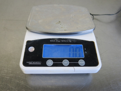 Weigh Station Scales, Model F201, Max Capacity 3kg. Comes with Power Supply.