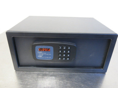 Corby Digital Hotel Room Safe, Model 2042A-1.