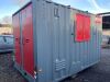 12ft x 7ft Mobile Single Axle with Ball Hitch Welfare Container with RedBox Power 230v Generator, Toilet, Kitchen and Seating Facilities. DOM 08/21. - 4