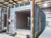 9.3m x 3.3m - Galvanised Steel Carcass, Part Finished Modular Building. Includes 2 Rooms & Middle Utilities Area with 4 Entranceways. Overall Size H3m x 9.3m x 3.3m. NOTE: adaptable to suite other layouts as required (Layout Matches Lot 6). MOBILE FRAME N