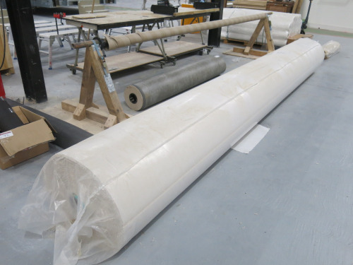 Sealed Roll of SF Olympus 5MFL Carpet in Ivory/Lace. Size 25m x 5m.
