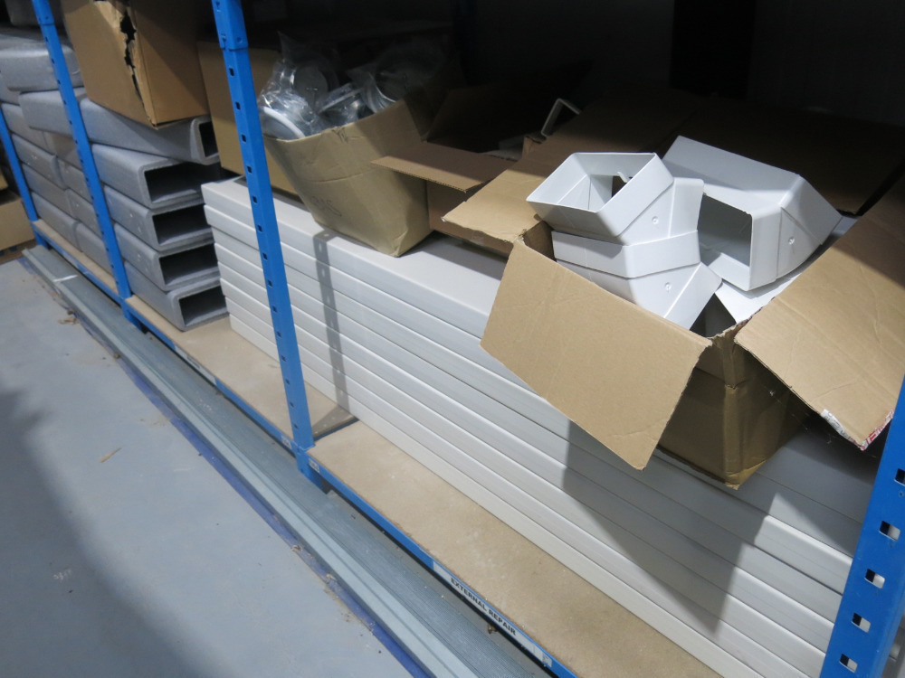 4 x Bays & Assorted Boxes of Ventilation Stock to Include: Pipework ...