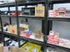 8 x Bays of Assorted Electrical & Plastic Plumbing Fixtures & Fittings to Include: Wire, Sockets, Pipe Fittings, Clips, Fixing Kits, Push Fit, Radiator Valves, Tape & Other (As Viewed).Racking not included. See Lot. 220 for Racking Option. - 5