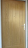 (4) Palletised Stack of 13 New/Packaged Pre Finished Oak FD30 Doors in Container to Include: 1 x Ely 992 x 2088 Entrance Door (91kg), 8 x Seville Oak 892 x 2088 Internal Doors (60kg Each), Pair of Seville Oak Doors 1521 x 2088 (99kg), 2 x Seville Oak Door - 2