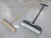 2 x Floor Rollers to Include Screed Spike & Weighted Roller.