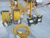 4 x 110v Site Lights, 2 x 110v Extension Rolls & 2 x 110v Extension Leads. - 3