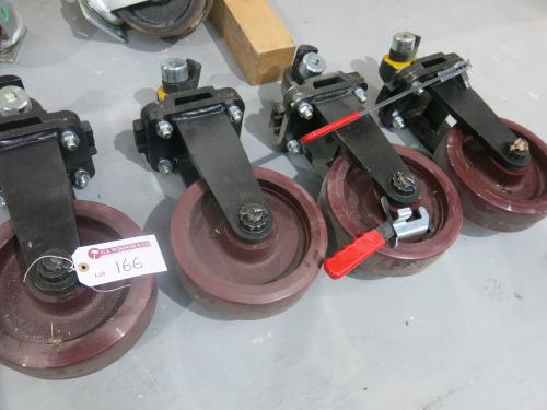 Set of 4 x Heavy Duty Flexello Castors.