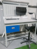 QMP Illuminated Workshop Bench with 240v Socket, Parts Rack, Stool, Lockable Draw with Key, Dell OptiPlex 5720 AIO Series i5 9th Gen PC, Model W20B on Bracket with Keyboard & Mouse. Size H167 x W120 x D80cm. - 2