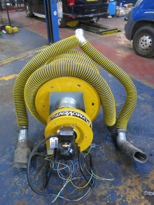 Plymovent 1300 Fume Extractor with Coiled Hose, Year 2005.