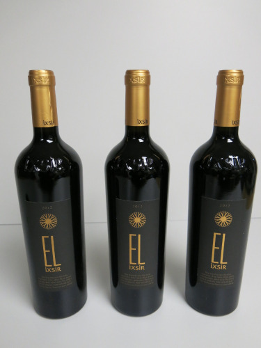 3 x Bottles of EL Ixsir Red Wine, 2012, 750ml.