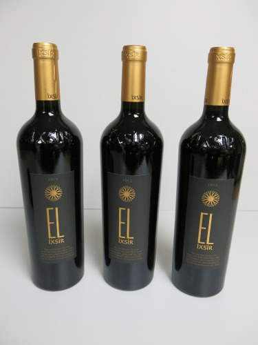 3 x Bottles of EL Ixsir Red Wine, 2012, 750ml.