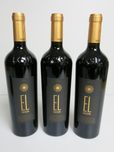 3 x Bottles of EL Ixsir Red Wine, 2012, 750ml.