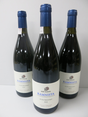 3 x Bottles of Kir Yianni Single Vineyard Ramnista Xinomavro Red Wine, 2018, 750ml.