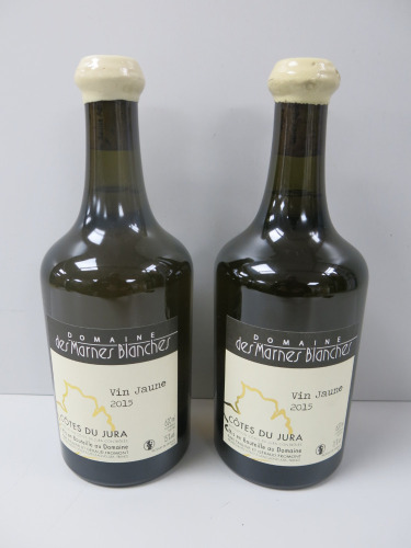 2 x Bottles of Vin Jaune Cotes du Jura White Wine, 2015, 750ml.