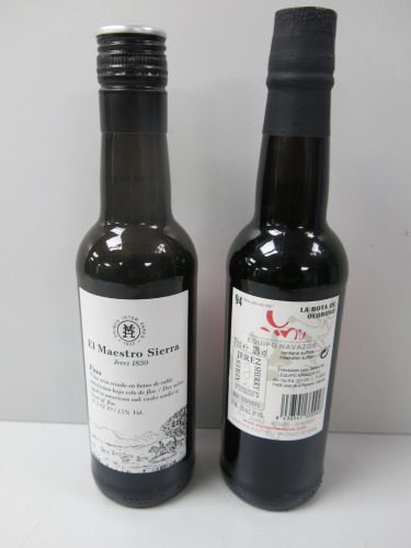 2 x Bottles of Sherry to Include: 1 x La Boto De Oloroso 94, 37.5cl & 1 x El Maestro Sierra, 37.5cl.