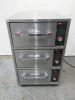 Hatco Freestanding 3 Drawer Warmer, Model HDW-3N, S/N 6156451941, On Castors. Size H86 x W53 x D69cm.