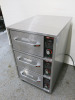 Hatco Freestanding 3 Drawer Warmer, Model HDW-3N, S/N 6156451941, On Castors. Size H86 x W53 x D69cm. - 2