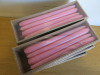 6 x Packs of 12 Pink Candles, Size 31cm. - 2