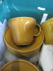 Ikea 6 Place Dinner Service Set with Serving Platter & Bowl in Mustard Yellow. - 7