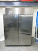 Electrolux Stainless Steel Double Door Freezer, Model RE4142FFCG, S/N 94910001, YOM 2019, Size H201 x W143 x D83cm.