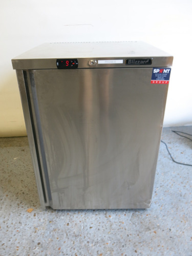 Blizzard Stainless Steel Undercounter Fridge, Model BZ-UCR140, Size H82 x W60 x D60cm.