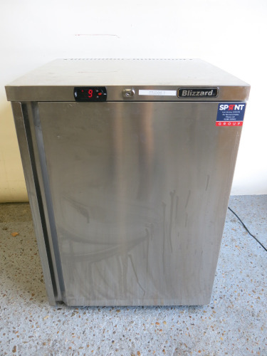 Blizzard Stainless Steel Undercounter Fridge, Model BZ-UCR140, Size H82 x W60 x D60cm.