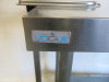 Vogue Stainless Steel Prep Table with Shelf Under with Bonzer Can Opener, Size H90 x W90 x D60cm - 3