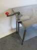 Vogue Stainless Steel Prep Table with Shelf Under with Bonzer Can Opener, Size H90 x W90 x D60cm - 4