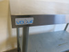Vogue Stainless Steel Prep Table with Shelf Under, Size H90 x W120 x D60cm - 2