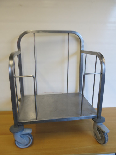 Tente Stainless Steel Tray Dispenser, Size H80 x W60 x D45cm.