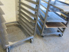 2 x Stainless Steel 20 Tray Catering Trolley, Size H182 x W48 x D60cm. Comes with 15 Trays. - 7