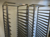 2 x Stainless Steel 20 Tray Catering Trolley, Size H182 x W48 x D60cm. - 2