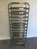 Stainless Steel 12 Tray Catering Trolley, Size H168 x W43 x D57cm. - 3