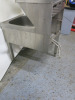 Stainless Steel Janitorial Sink & Basin Unit, Size H90 x W50 x D60cm. NOTE: requires leg. - 6