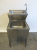 Stainless Steel Janitorial Sink & Basin Unit, Size H90 x W50 x D60cm.